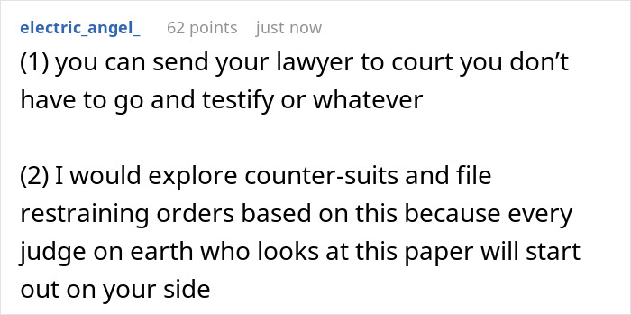 Reddit user advises on legal options after guy charges daughter 15K for raising her, sparking panic over lawsuit and restraining orders. Reddit user advises on legal options after guy charges daughter 15K for raising her, sparking panic over lawsuit and restraining orders.