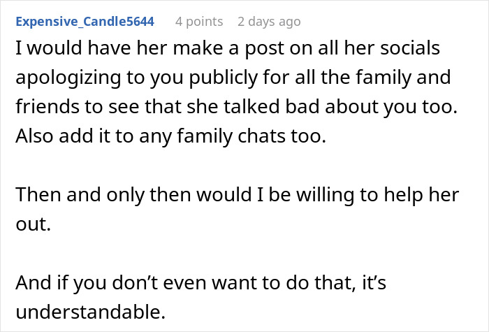 Comment advice on social media apology and family chats related to sibling refuse newborn nephew care situation. Comment advice on social media apology and family chats related to sibling refuse newborn nephew care situation.