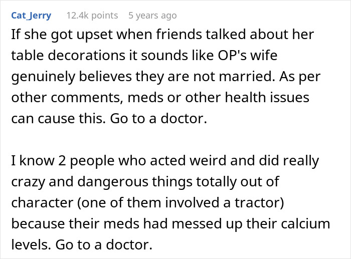 Husband bewildered as wife seems to forget they got married, sparking confusion about their wedding status. Husband bewildered as wife seems to forget they got married, sparking confusion about their wedding status.