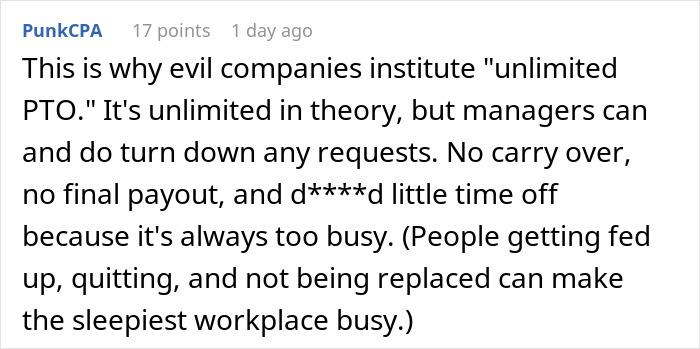 Office Left In Chaos After Ridiculous PTO Rules Are Announced: "Our Calendar Looked Like Cheese" Office Left In Chaos After Ridiculous PTO Rules Are Announced: "Our Calendar Looked Like Cheese"