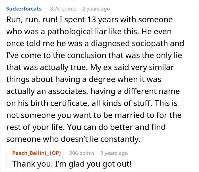 Comment about man lying about his degree and wife discovering the truth about his fake master’s degree claim. Comment about man lying about his degree and wife discovering the truth about his fake master’s degree claim.