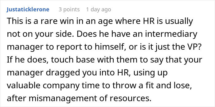 Comment thread showing a user discussing a manager who lets employee take time off but then freaks out when it happens. Comment thread showing a user discussing a manager who lets employee take time off but then freaks out when it happens.