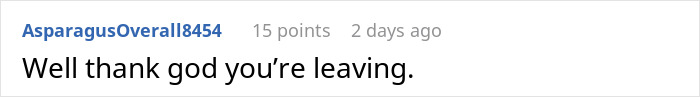 Screenshot of an online comment expressing relief as man treats wife like his servant and faces relationship issues. Screenshot of an online comment expressing relief as man treats wife like his servant and faces relationship issues.