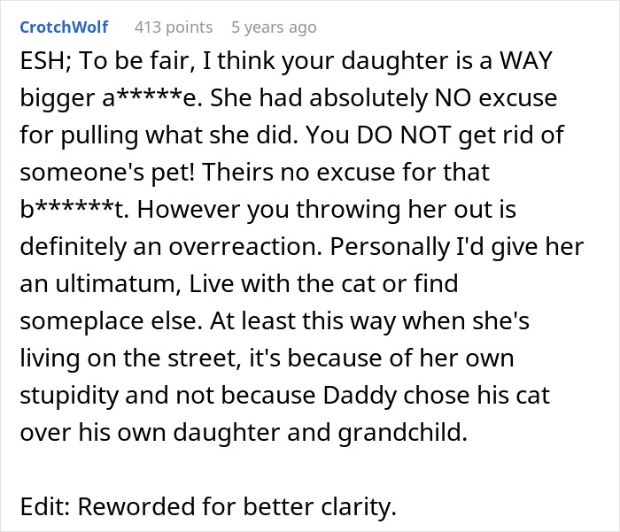 Pregnant Daughter Decides To Put Dad’s Cat In A Shelter Because Of Her Baby’s Safety, Gets Kicked Out Pregnant Daughter Decides To Put Dad’s Cat In A Shelter Because Of Her Baby’s Safety, Gets Kicked Out