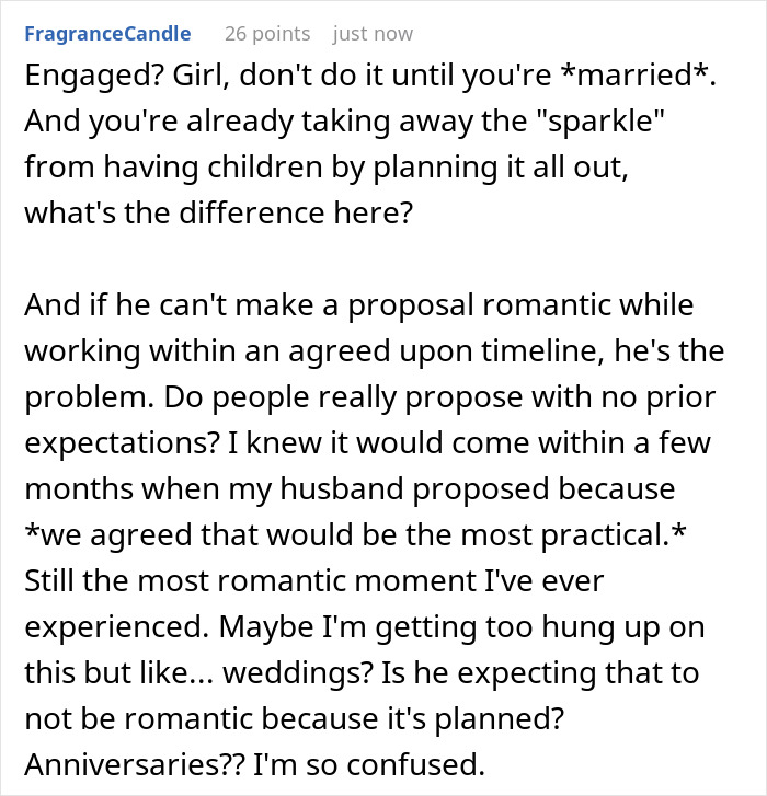 ALT text:
Reddit discussion on girlfriend refusing to finance boyfriend’s $100k renovation without a ring, seen as marriage transaction debate ALT text:
Reddit discussion on girlfriend refusing to finance boyfriend’s $100k renovation without a ring, seen as marriage transaction debate