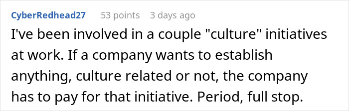Comment on coworkers ghosting the birthday organizer on Venmo and the impact on workplace celebrations.