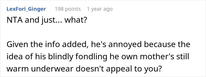 Screenshot of a Reddit comment discussing family traditions for Christmas that leave a woman baffled and upset her boyfriend.