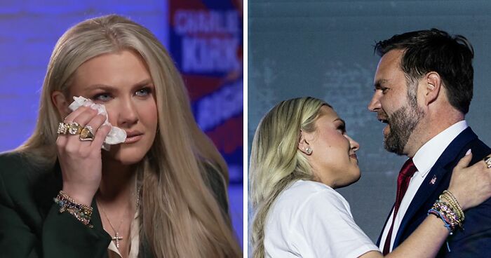 Erika Kirk Cries As She Breaks Her Silence After Viral “Inappropriate” Hug With JD Vance