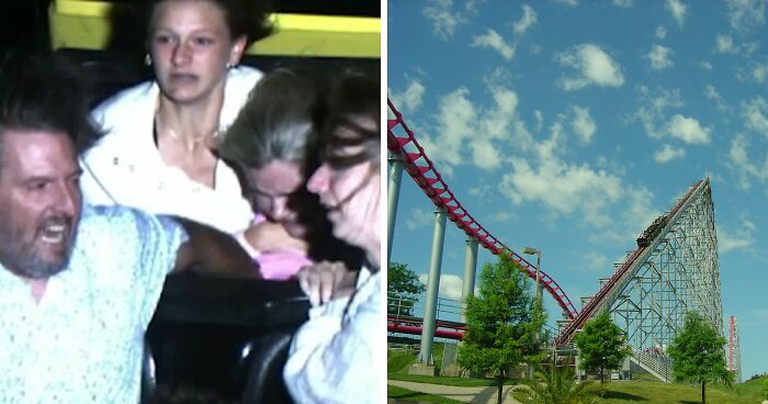 Couple Saves Terrified Girl On Roller Coaster With 205-Foot Drop After Her Seat Belt Pops Open