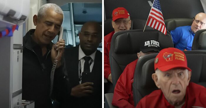 Barack Obama Surprises Plane Full Of War Veterans, And Their Emotional Reactions Go Viral