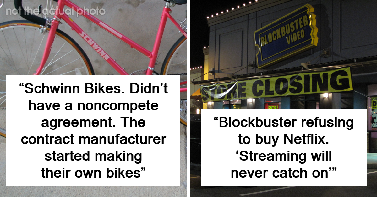 70 Companies Competing For The “Corporate Darwin Award” For The Dumb Ways They Went Out Of Business