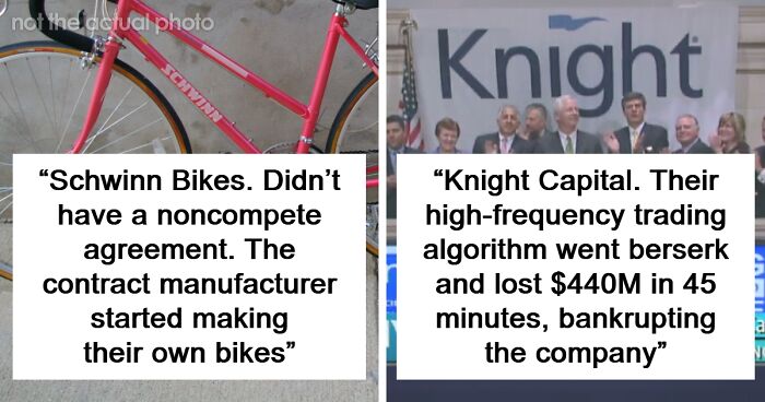 70 Companies Competing For The “Corporate Darwin Award” For The Dumb Ways They Went Out Of Business