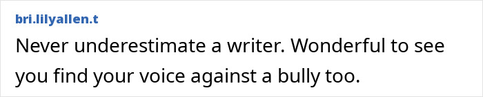 Text post with a supportive message about finding one’s voice amid backlash, related to Alison Sudol speaking out. Text post with a supportive message about finding one’s voice amid backlash, related to Alison Sudol speaking out.