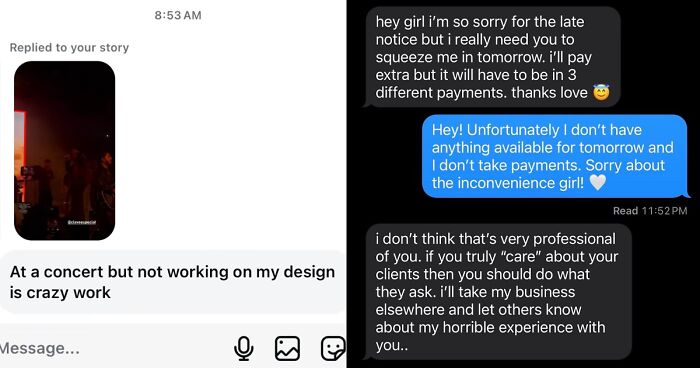 35 Times Client Texts Were So Entitled They Had To Be Shamed Online