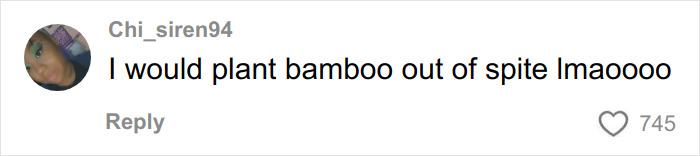 Screenshot of a social media comment expressing frustration about trees, related to tree law and neighbor disputes. Screenshot of a social media comment expressing frustration about trees, related to tree law and neighbor disputes.