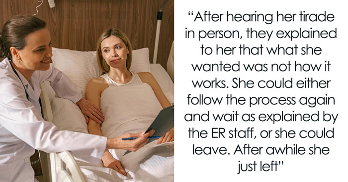 Karen Expects ER To Change Rules For Her As She Wants To Eat, Calls Police, Gets A Reality Check