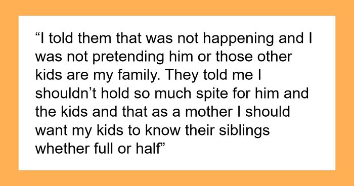 Mom Of 2 Says She Won’t Host A Xmas Party For Ex And His Numerous Extramarital Kids, Drama Ensues