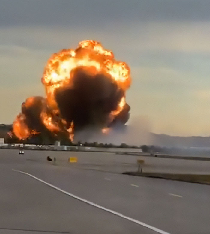Massive fiery explosion at UPS plane crash site captured in harrowing new footage showing multiple casualties. Massive fiery explosion at UPS plane crash site captured in harrowing new footage showing multiple casualties.