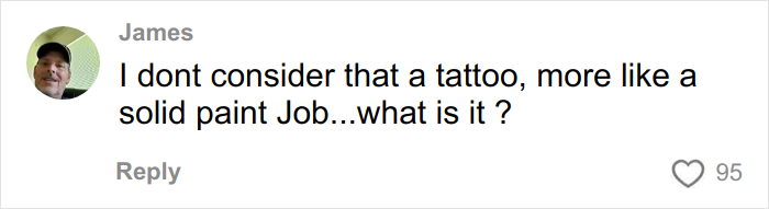 Comment about a woman with a prominent face tattoo sharing her story as a mental health advocate online. Comment about a woman with a prominent face tattoo sharing her story as a mental health advocate online.