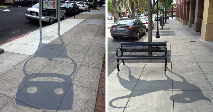 21 Creative Shadows That Turn Mundane Streets Into Tiny Stories
