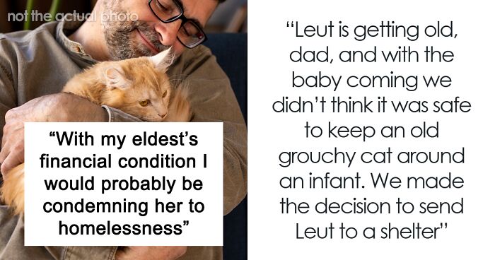 Pregnant Daughter Decides To Put Dad’s Cat In A Shelter Because Of Her Baby’s Safety, Gets Kicked Out