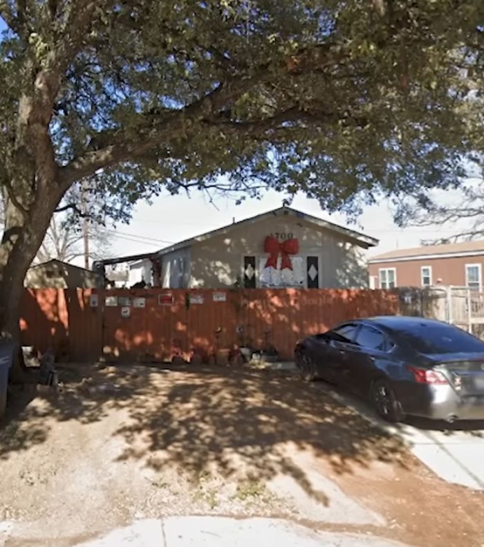 Suburban backyard and house where a woman was found chained for months in a bizarre case involving friends. Suburban backyard and house where a woman was found chained for months in a bizarre case involving friends.