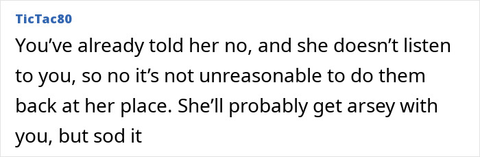 Comment from user TicTac80 advising to refuse gifts and return broken items despite conflict with the friend about being green. Comment from user TicTac80 advising to refuse gifts and return broken items despite conflict with the friend about being green.