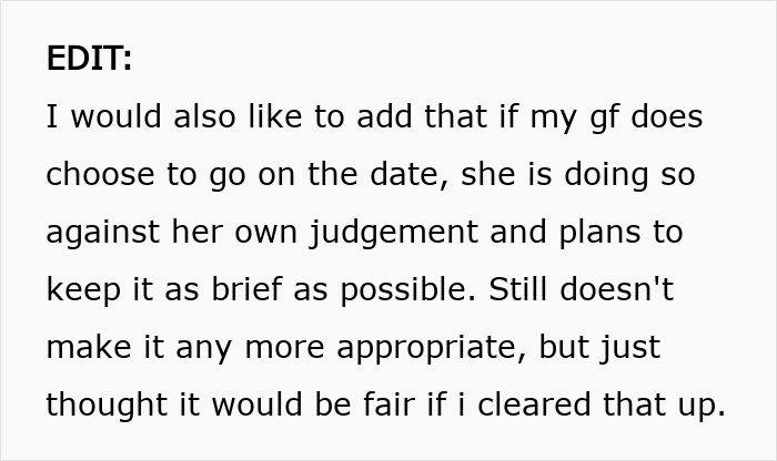Text excerpt about a mom negatively affecting her daughter’s happy relationship after sending her on a date.