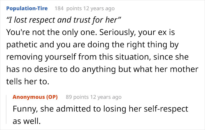 Screenshot of an online discussion about a mom destroying daughter’s happy relationship after sending her on a date.