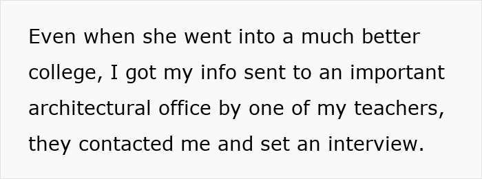 Text excerpt about getting an interview for an amazing career opportunity despite parental demands and sibling favoritism. Text excerpt about getting an interview for an amazing career opportunity despite parental demands and sibling favoritism.