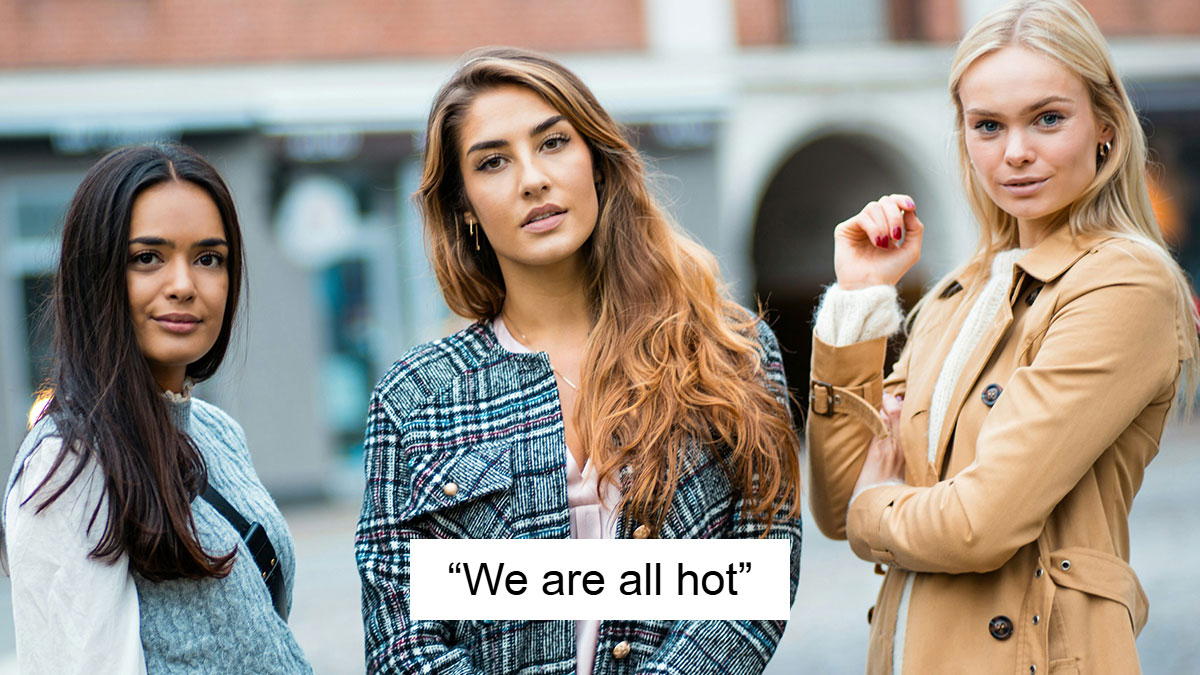 Three diverse women posing outdoors representing stereotypes about peopleu2019s countries that might sound positive but are still harmful.