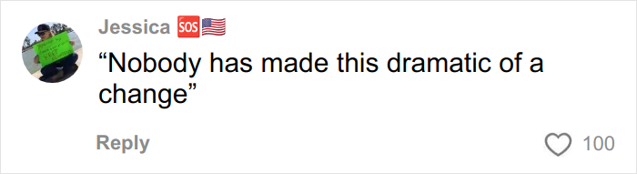 Alt text: Social media comment by Jessica expressing surprise, related to tattoo artist viral story and tattoo regrets.