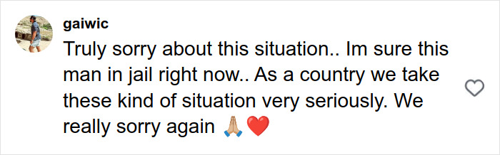 Comment expressing sorrow about a man in jail, addressing the disturbing truth about solo traveling risks. Comment expressing sorrow about a man in jail, addressing the disturbing truth about solo traveling risks.