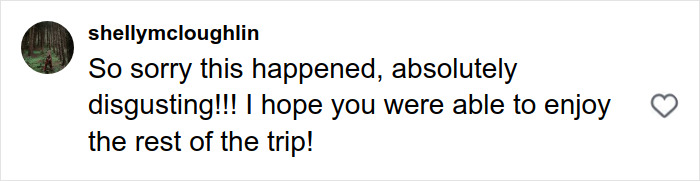 Comment expressing sympathy and disgust about a disturbing solo traveling experience involving a local man’s vile act. Comment expressing sympathy and disgust about a disturbing solo traveling experience involving a local man’s vile act.