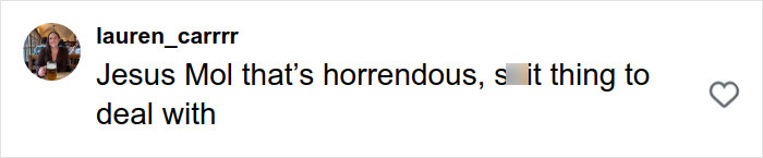 Social media comment expressing shock and concern about vile act revealed during solo traveling experience. Social media comment expressing shock and concern about vile act revealed during solo traveling experience.