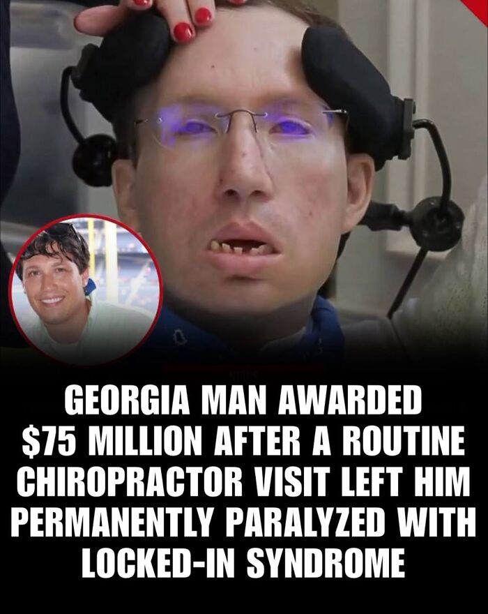 Man with locked-in syndrome after chiropractor visit, illustrating daily facts and interesting stories shared on popular IG page.