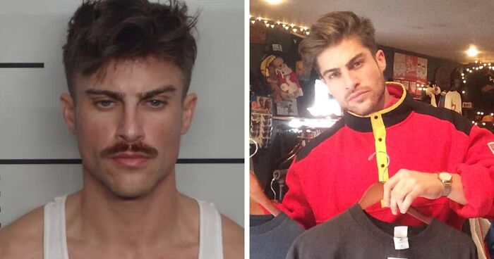 “The Next Brad Pitt”: Man’s “Hot” Mugshot Turns Him Into Viral Sensation After Rear-Ending Police Officer