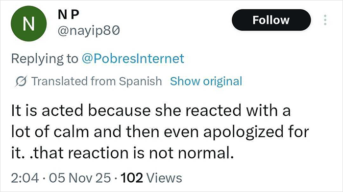 Tweet about a man kissing and fondling Mexican president while she speaks, highlighting reality for many women. Tweet about a man kissing and fondling Mexican president while she speaks, highlighting reality for many women.