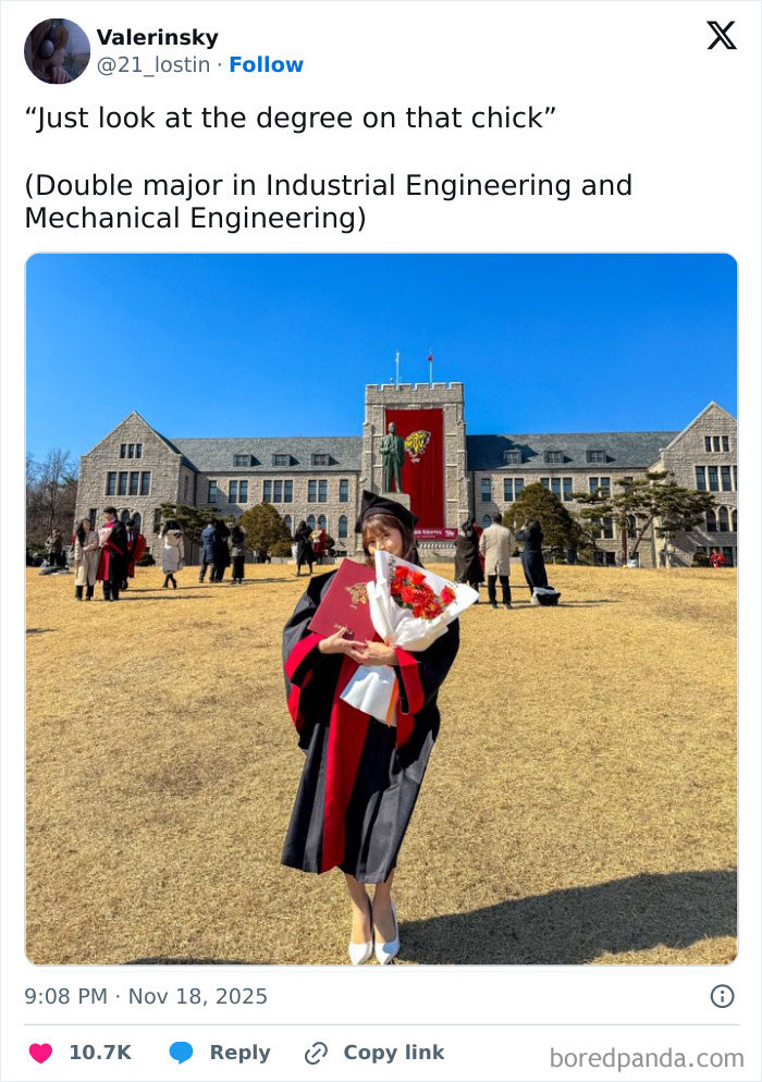 Woman in graduation gown holding bouquet and diploma celebrating academic success on university campus outdoors. Woman in graduation gown holding bouquet and diploma celebrating academic success on university campus outdoors.