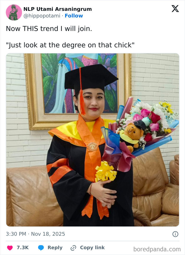 Woman in graduation gown and cap holding bouquet, celebrating women’s success and PhD achievements online. Woman in graduation gown and cap holding bouquet, celebrating women’s success and PhD achievements online.