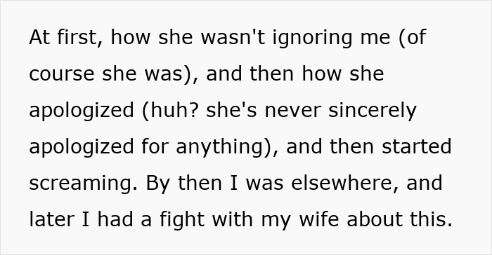 Text excerpt showing a man describing his experience with a teen’s rude attitude and family conflict over five years.