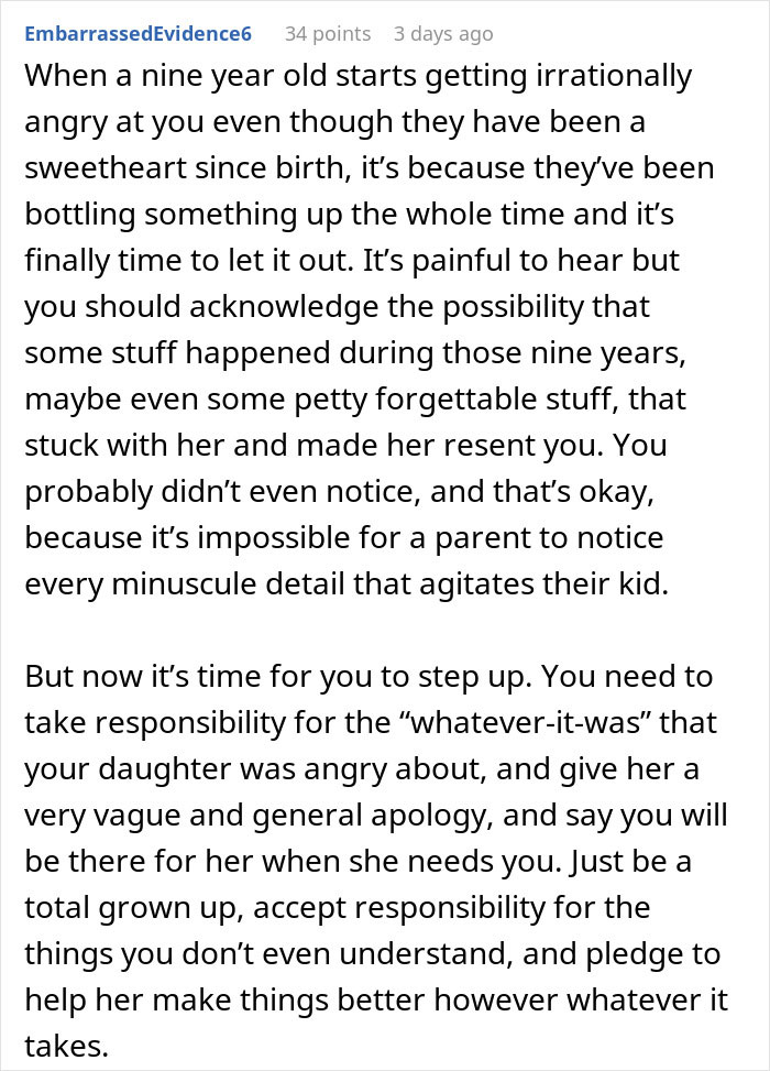 Man suffering teen’s rude attitude for years considers family breakup while reflecting on parenting challenges and responsibility.