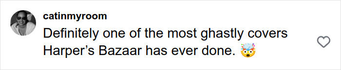 Comment on Meghan Markle's controversial Harper’s Bazaar moment calling it one of the most ghastly covers ever done.