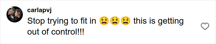 A social media comment expressing frustration with fitting in, relating to stretch marks on your skin discussions. A social media comment expressing frustration with fitting in, relating to stretch marks on your skin discussions.