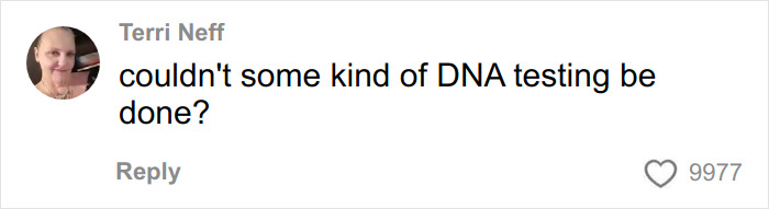 Screenshot of a comment by Terri Neff questioning if DNA testing could be done regarding the skinned body in Las Vegas museum.