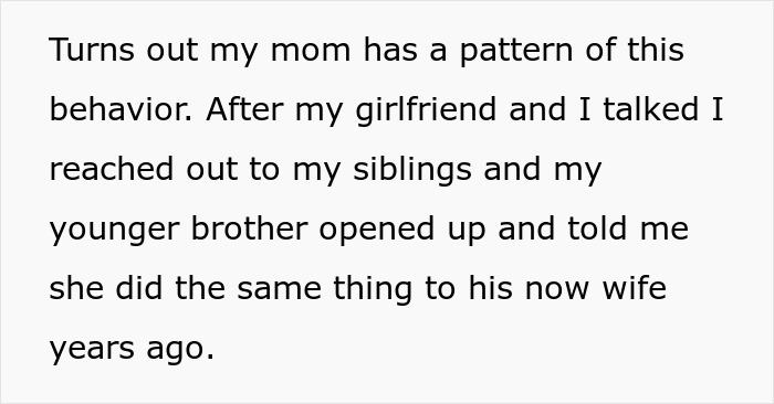 Text conversation revealing strained family ties as a man cuts ties with his mother after her true colors show.