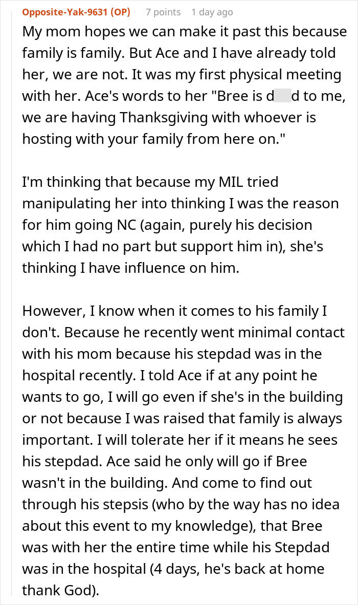 Woman’s heart shattered after learning what sister-in-law thinks of her on Thanksgiving during family conflict.