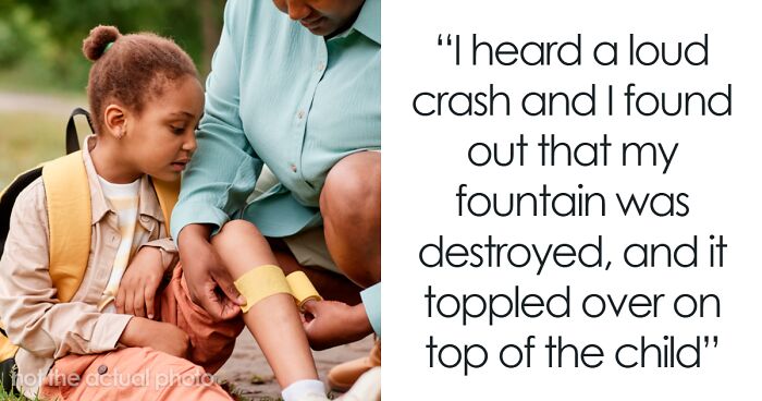 Parents Sue After Their Kid Hurts Herself Climbing Neighbor’s Fountain, Learn A Harsh Lesson