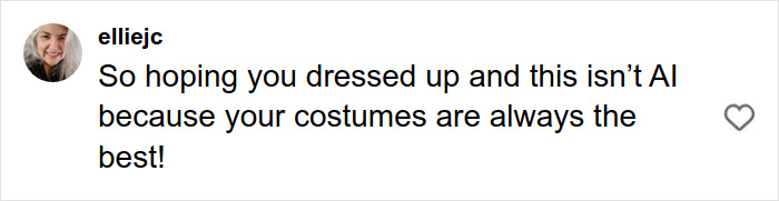 Screenshot of a social media comment praising Neil Patrick Harris and family for their Halloween 2025 costume creativity. Screenshot of a social media comment praising Neil Patrick Harris and family for their Halloween 2025 costume creativity.