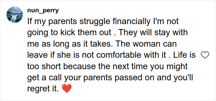 Comment expressing support for parents during financial struggles, shared under a newlywed’s desperate radio call post. Comment expressing support for parents during financial struggles, shared under a newlywed’s desperate radio call post.